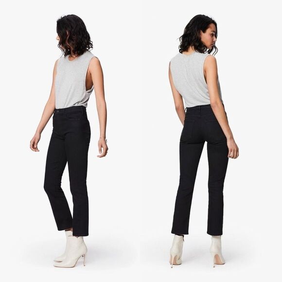 Mother Dazzler Ankle Black Straight Leg Stretch Jeans Not Guilty Size 26 - Picture 13 of 15
